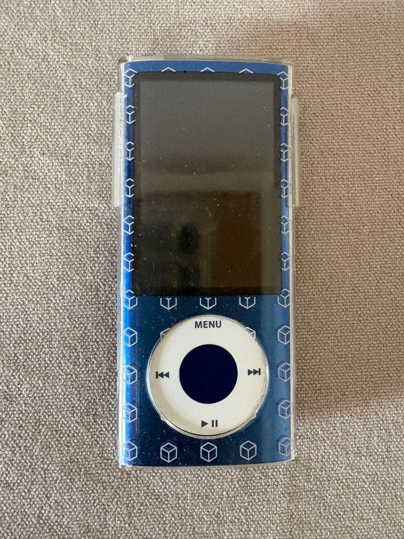 【美品】iPod nano★第5世代★14.8GB★ブルー★付属＆カバー付き