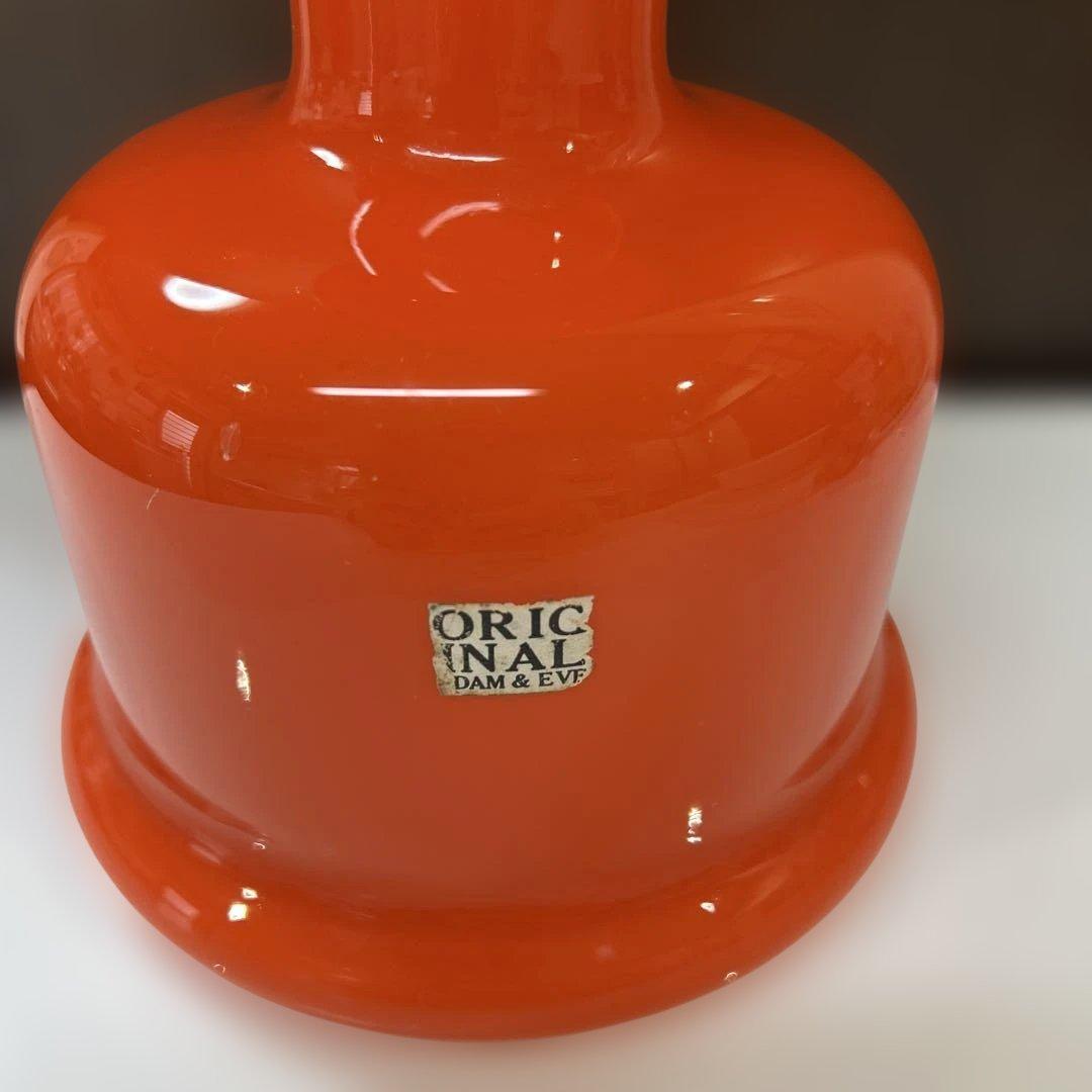 【りゅ】【昭和レトロ】Adam & eve ガラスフラワーベース　オブジェ