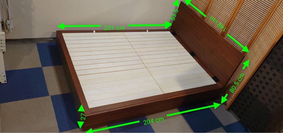東京都23区送料込 ◆ 無印良品　収納ベッド(ダブルサイズ) (TP04631)