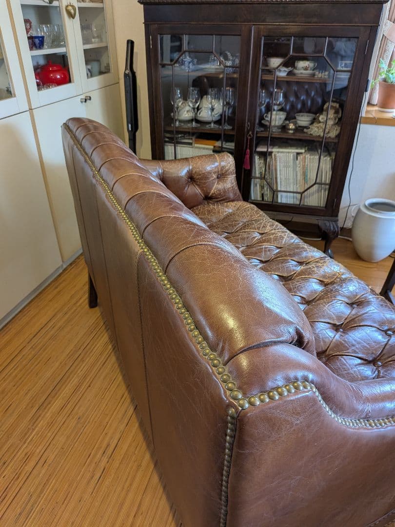 HALO イーストボーン 2Pソファ バイカータン 本革