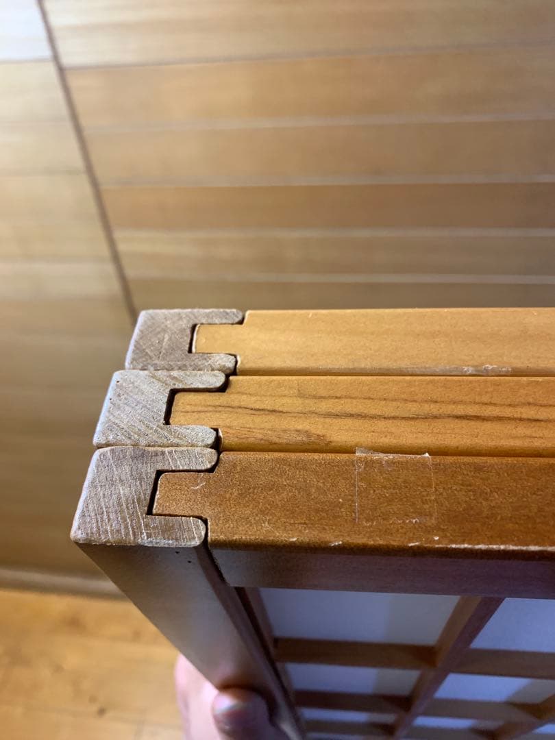 木製和紙パーテーション 三つ折り式 障子 和式 和風