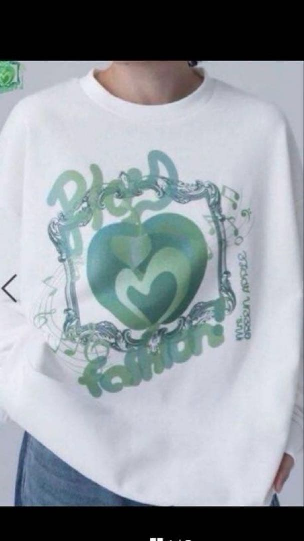 Mrs. GREEN APPLE x andST コラボオーバーサイズスウェット