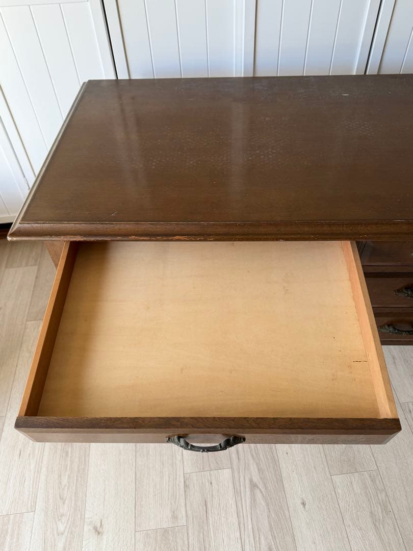 日本製 アンティーク デスク 机 ヴィンテージ 什器 書斎机 事務机 モリヤ家具