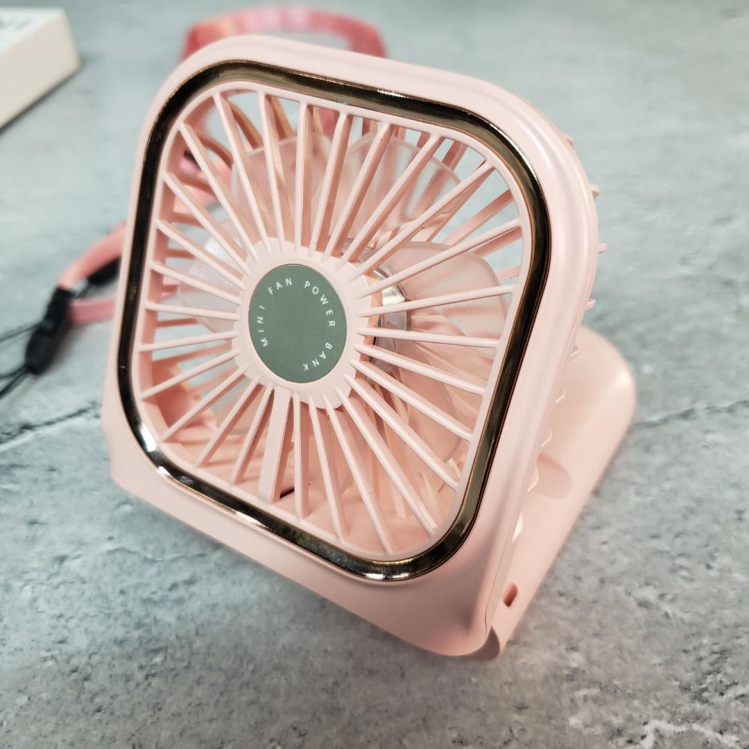 ■【 まとめて10個セット 】5WAY スマホ充電器付き ポータブルUSBファン