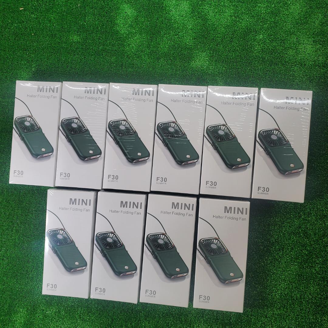 ■【 まとめて10個セット 】5WAY スマホ充電器付き ポータブルUSBファン