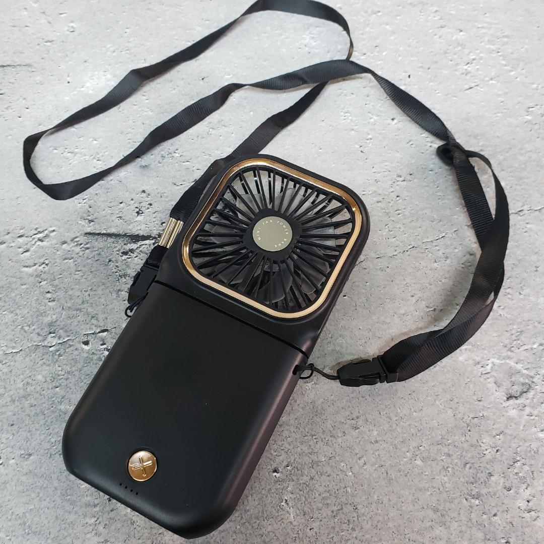 ■【 まとめて10個セット 】5WAY スマホ充電器付き ポータブルUSBファン