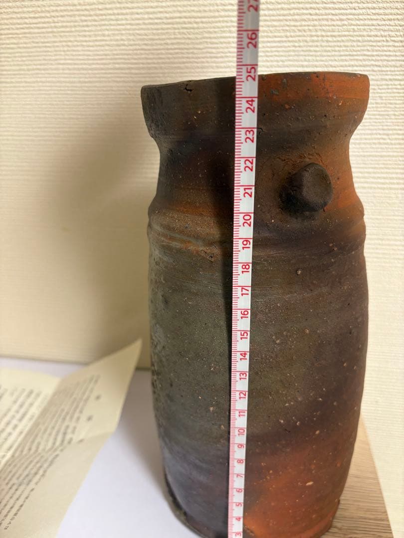 山本陶秀　備前焼　花入