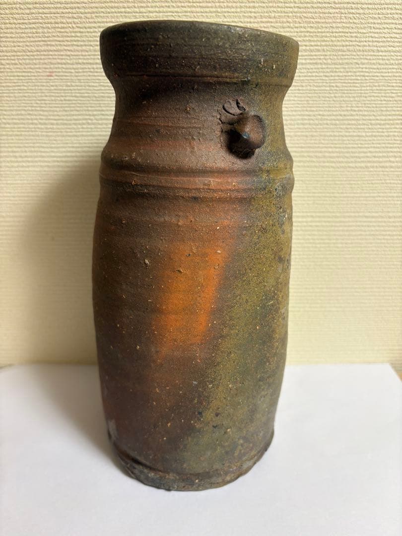 山本陶秀　備前焼　花入