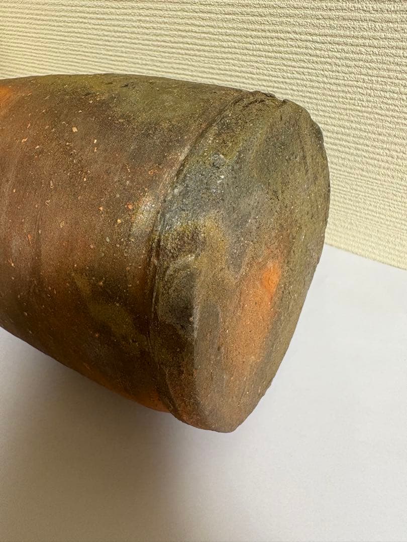 山本陶秀　備前焼　花入