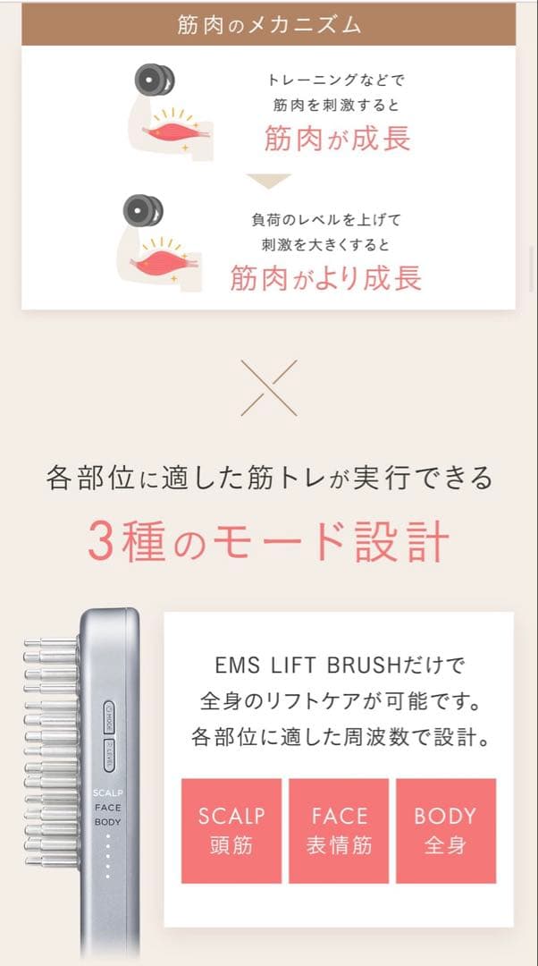 【新品・未使用】SALONIA EMSリフトブラシ　美顔器／即発送