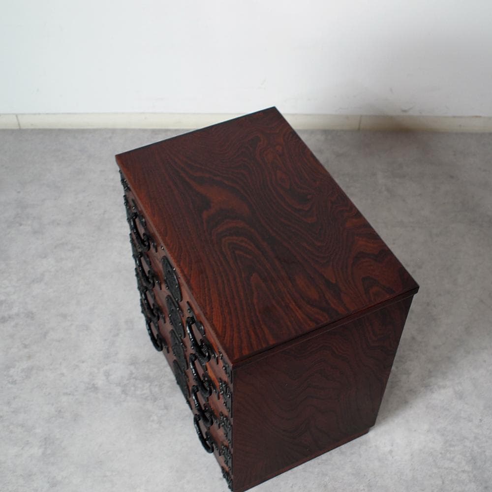 美品 岩谷堂箪笥 小箪笥 鍵付き 小引出し 伝統工芸 ZR24582