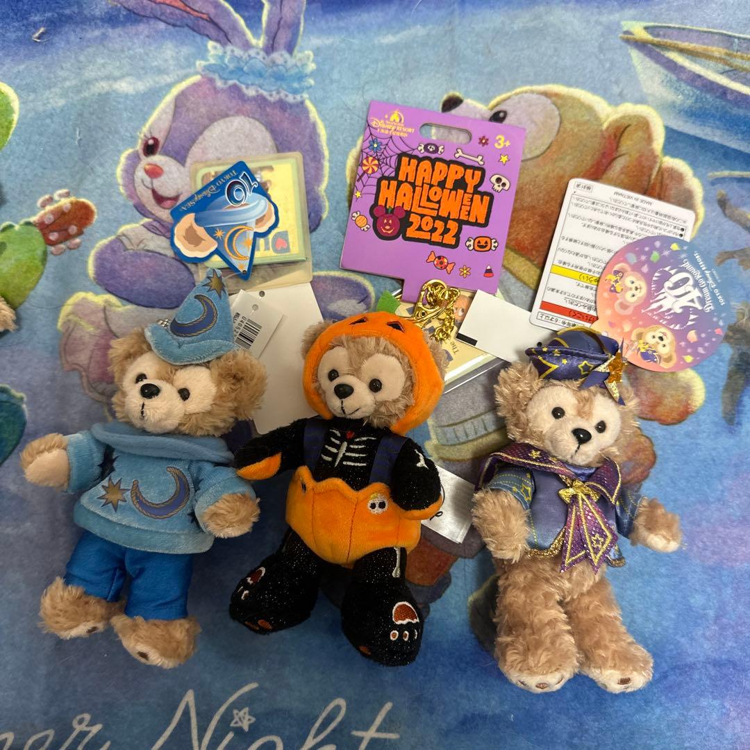 ダッフィー ぬいぐるみバッジ タグ付き9点セット