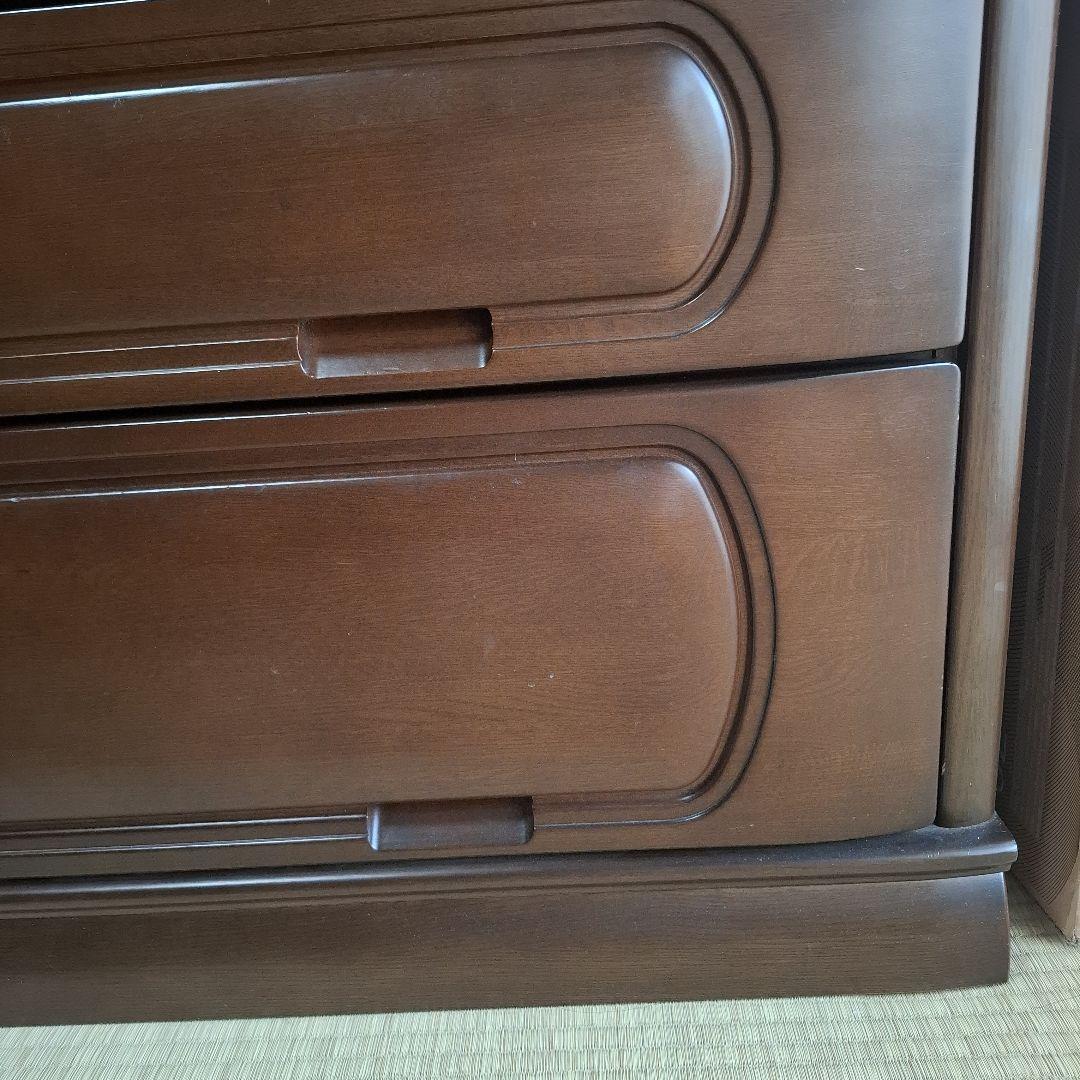 オークブラウン 木製チェスト