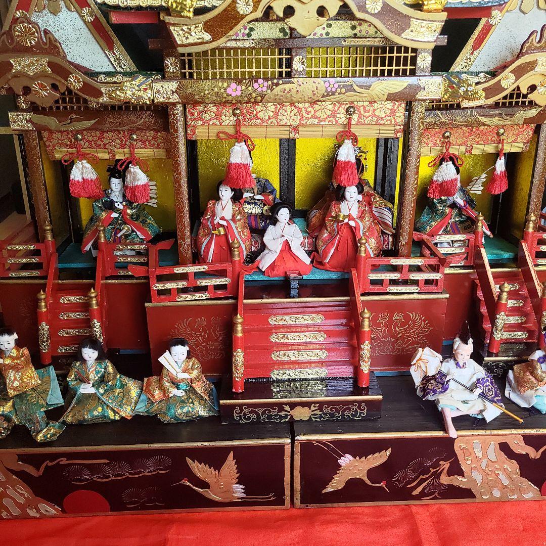 御殿飾りひな人形　雛人形セット