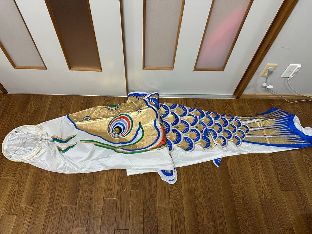 「希少」中古 鯉のぼり5m 吉浜人形クスバル雲竜ゴールドこどもの日 節句