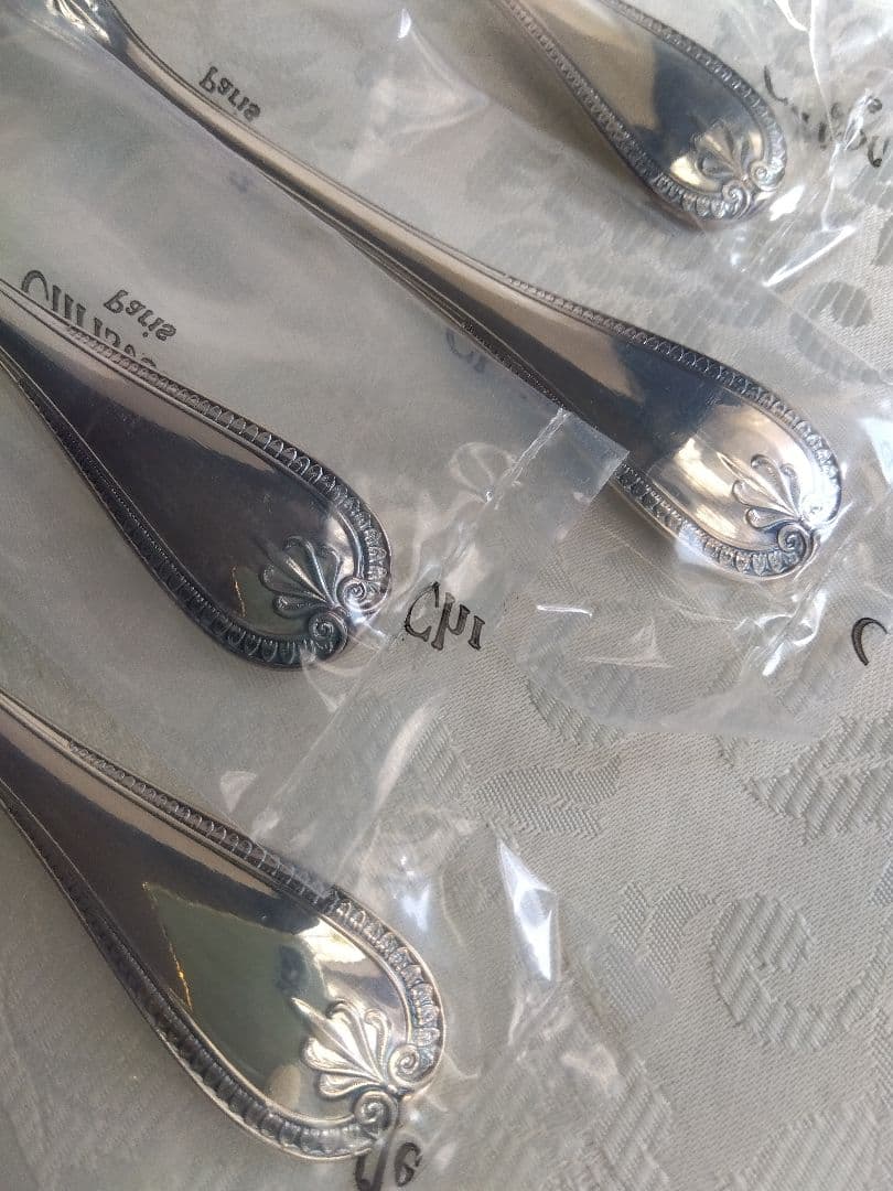 未開封　Christofle クリストフル　マルメゾン　コンソメスプーン4本
