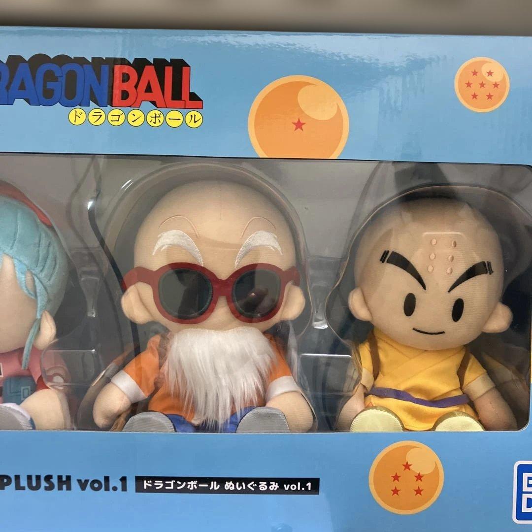 バンダイプレミアム　ドラゴンボールぬいぐるみ　悟空　ブルマ　亀仙人　クリリン