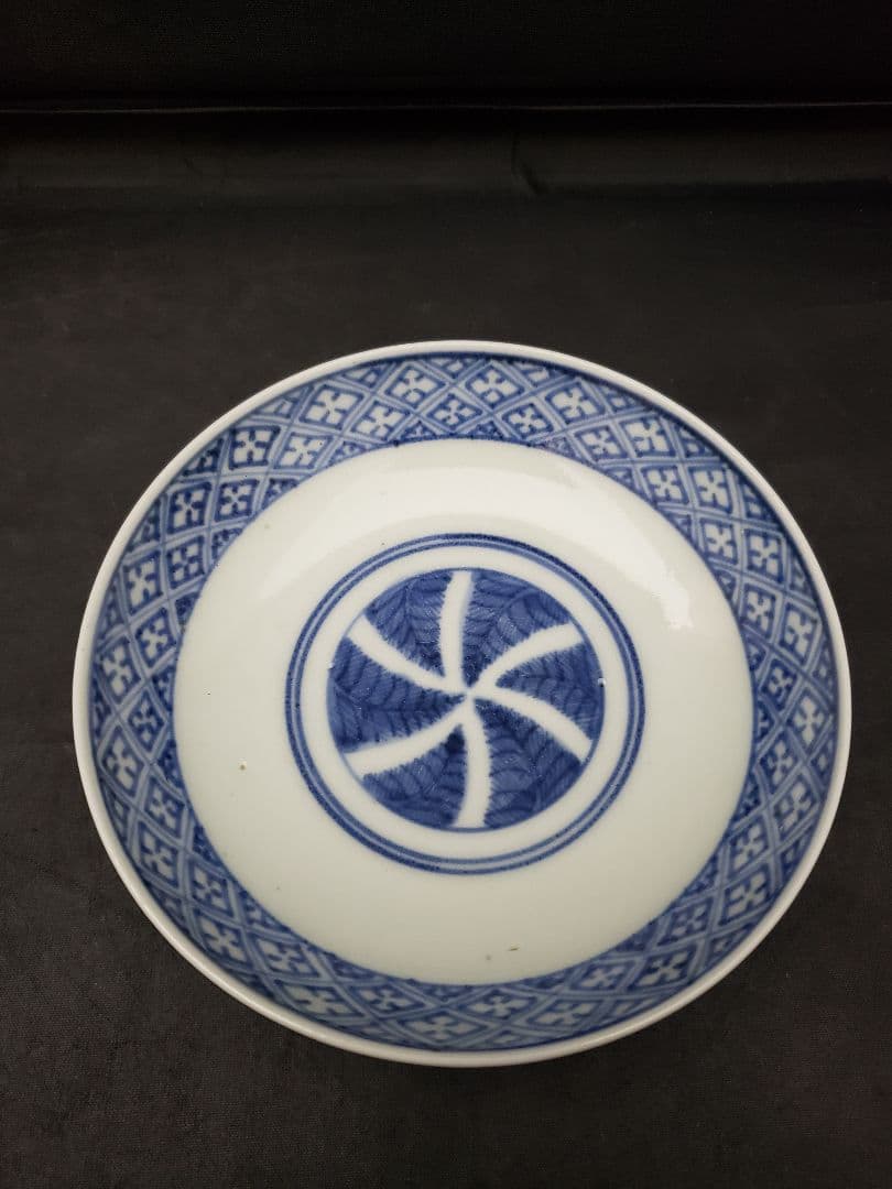 古伊万里　総蛸唐草　蓋付き茶碗　飯茶碗　骨董　アンティーク　時代物　難有