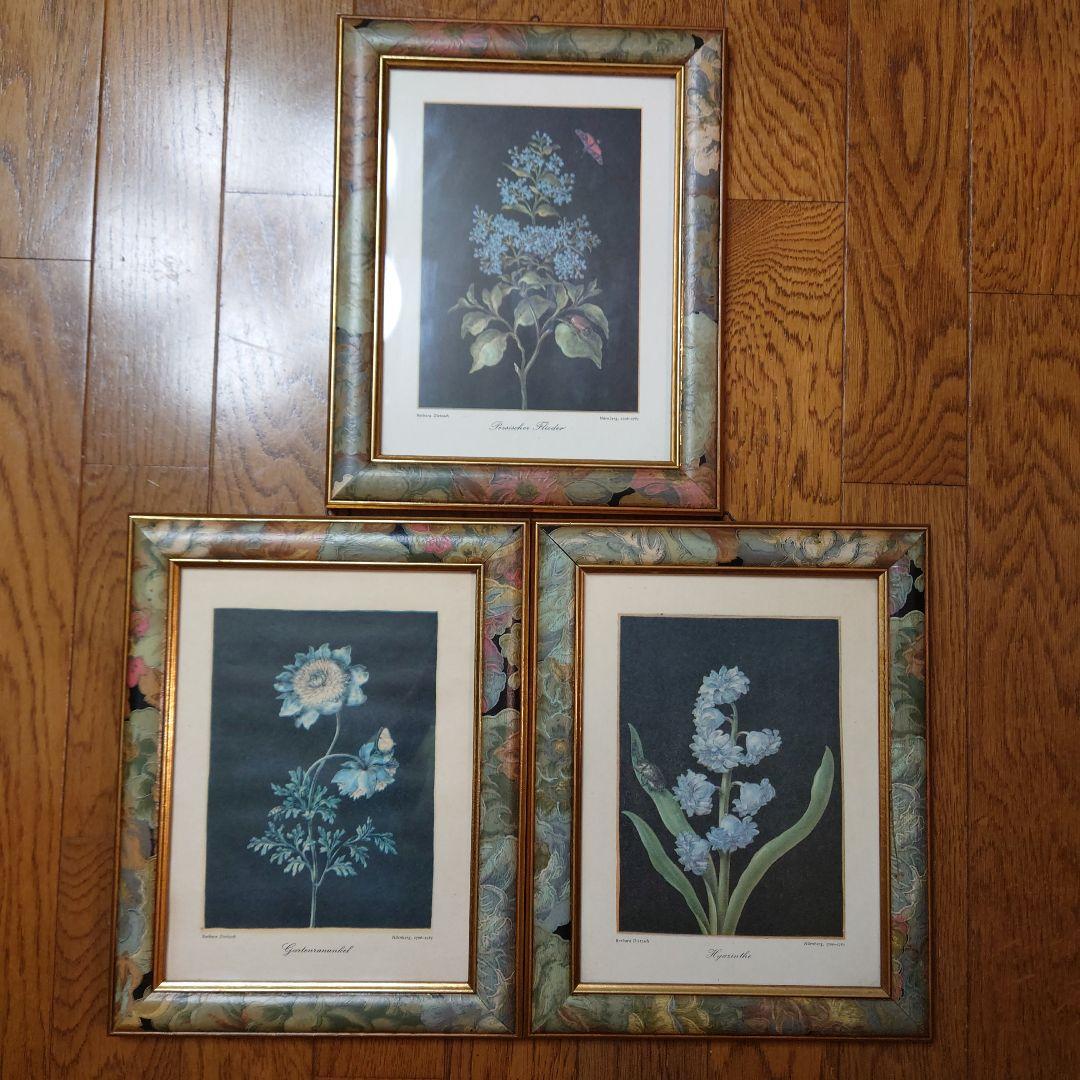 3733) ヴィンテージ花柄プリント　3種まとめて