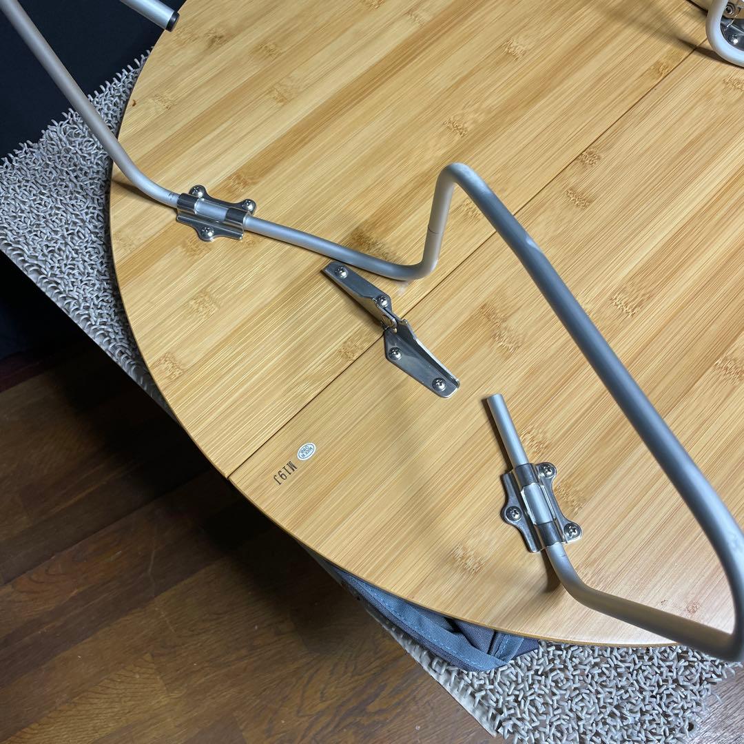 スノーピーク　ワンアクションちゃぶ台竹 M 箱付き