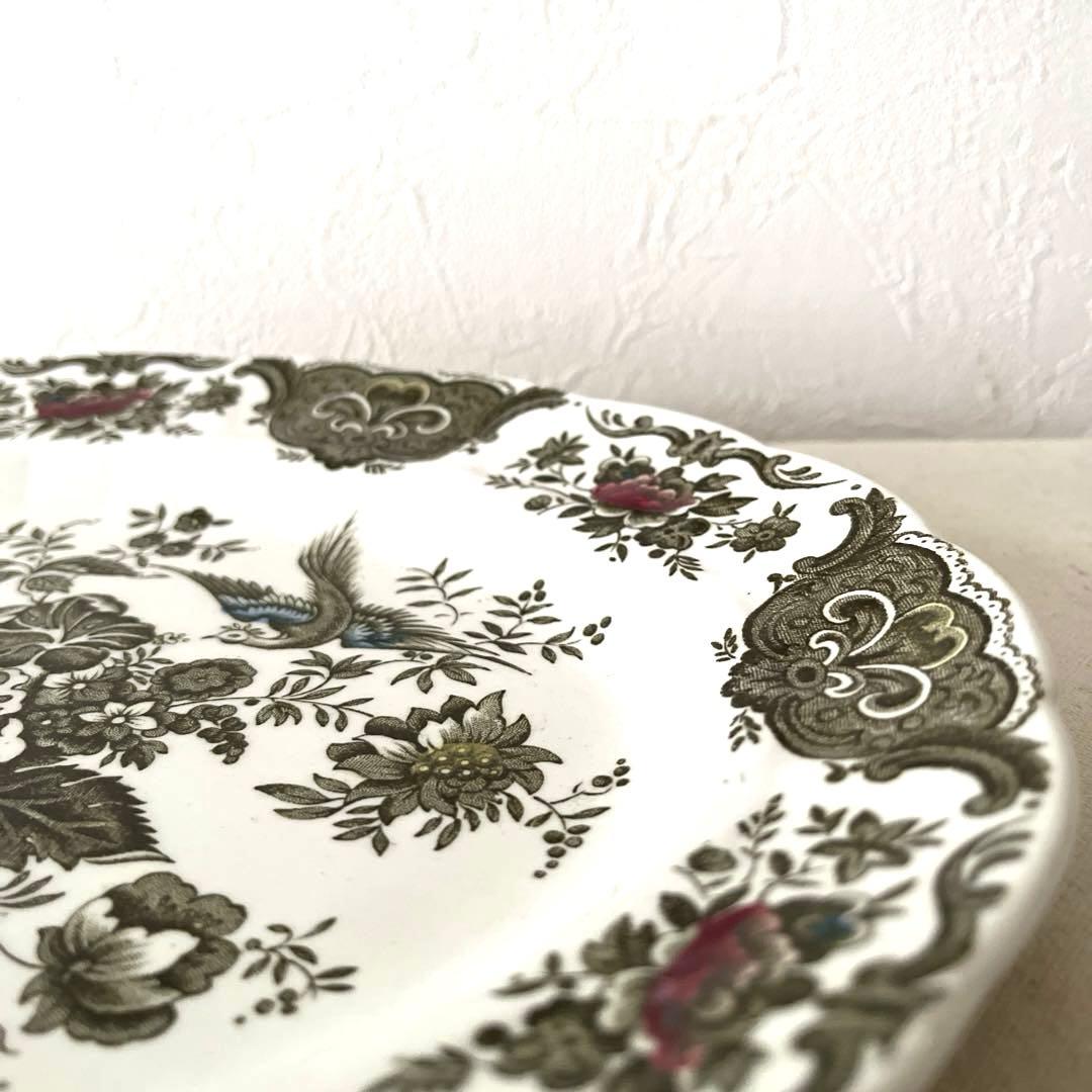 ☆M438 ○イギリス製　輪花型オーバル大皿【未使用】美しい