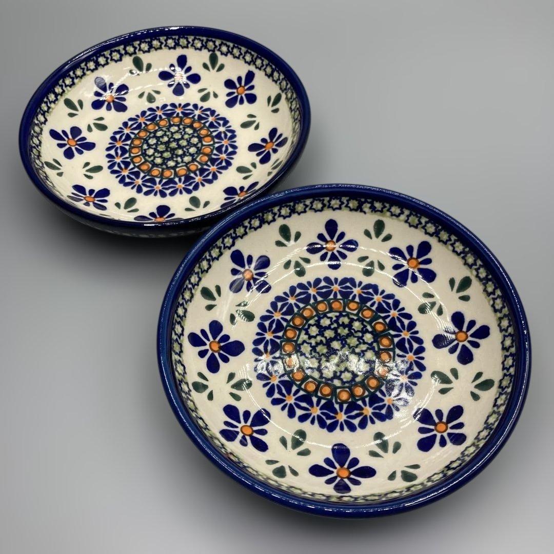 ポーリッシュポタリー　銘々皿14cm 2枚セット　新品　ポーランド食器