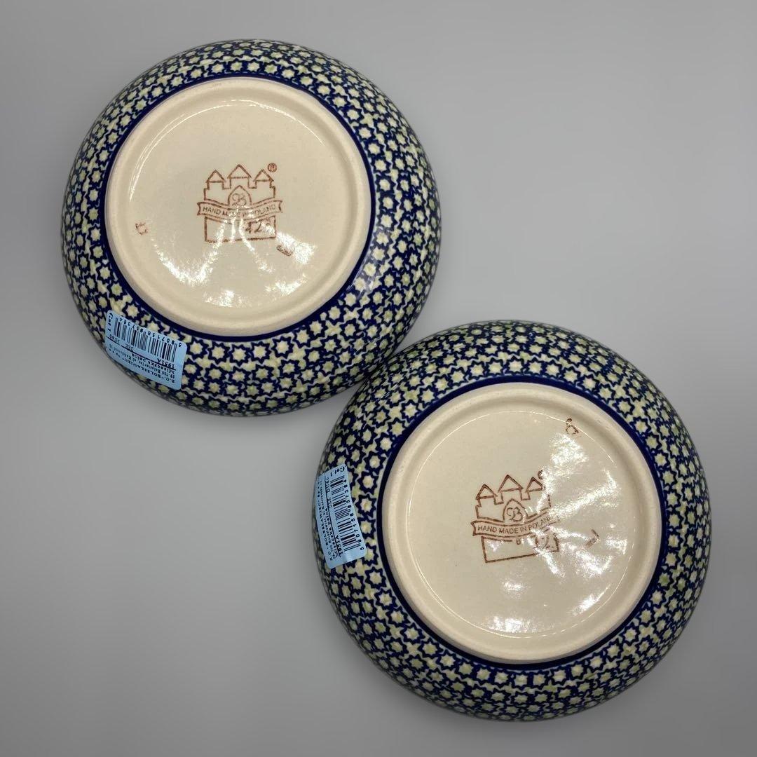 ポーリッシュポタリー　銘々皿14cm 2枚セット　新品　ポーランド食器