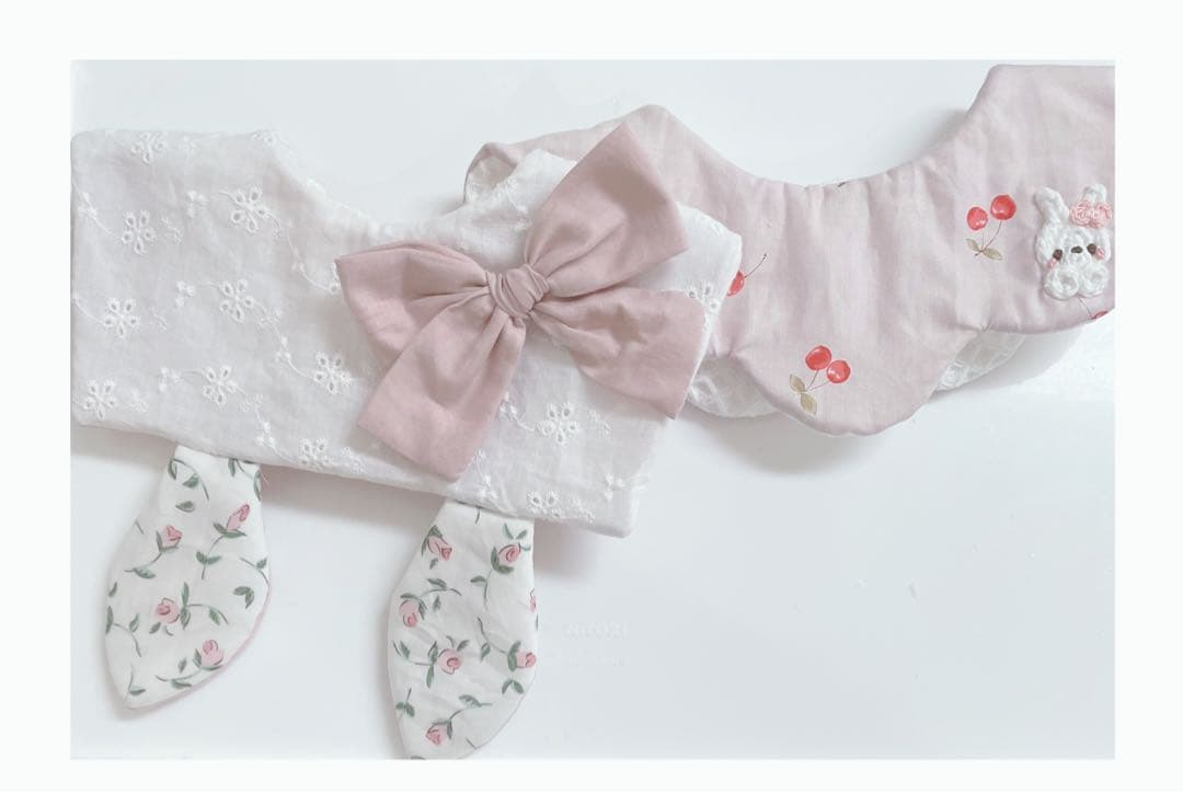 ハンドメイドスタイ　うさみみセーラースタイ　ひなの様