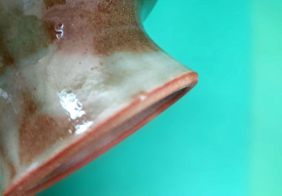 希少✨【土淵陶あん】清水焼　京焼　足付き　台付き　皿　色絵付け　2個