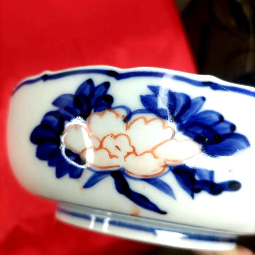 有田焼　伊万里焼　古伊万里　金彩　色絵　なます皿　小皿　小鉢　5寸皿5客セット②