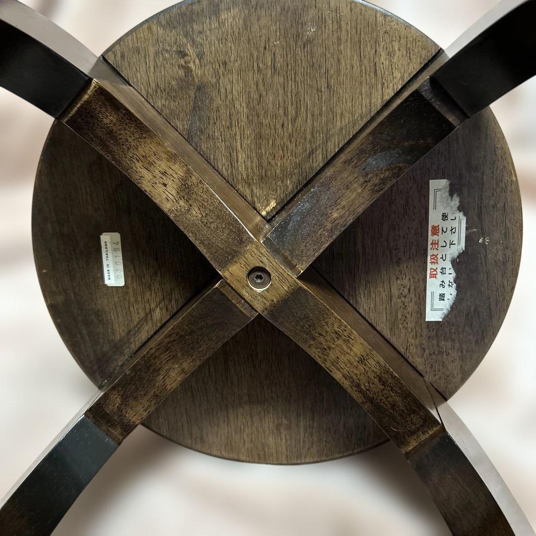 フラワースタンド 木製 花台 二段ラック サイドテーブル 台 キズ有り