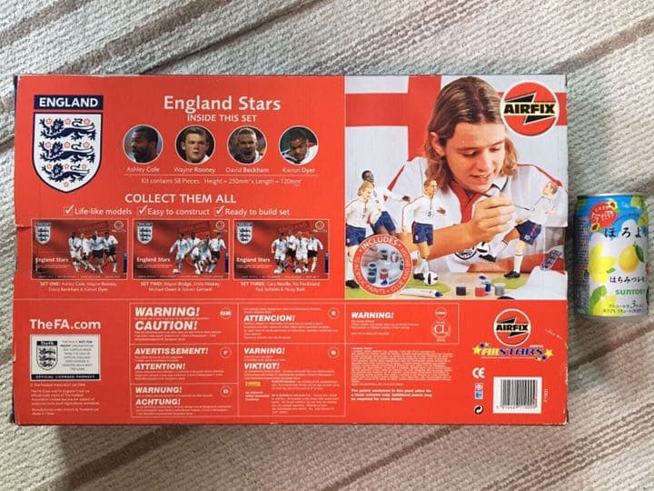 珍品 AirFix サッカー イングランド代表 ベッカム他4人セット プラモデル