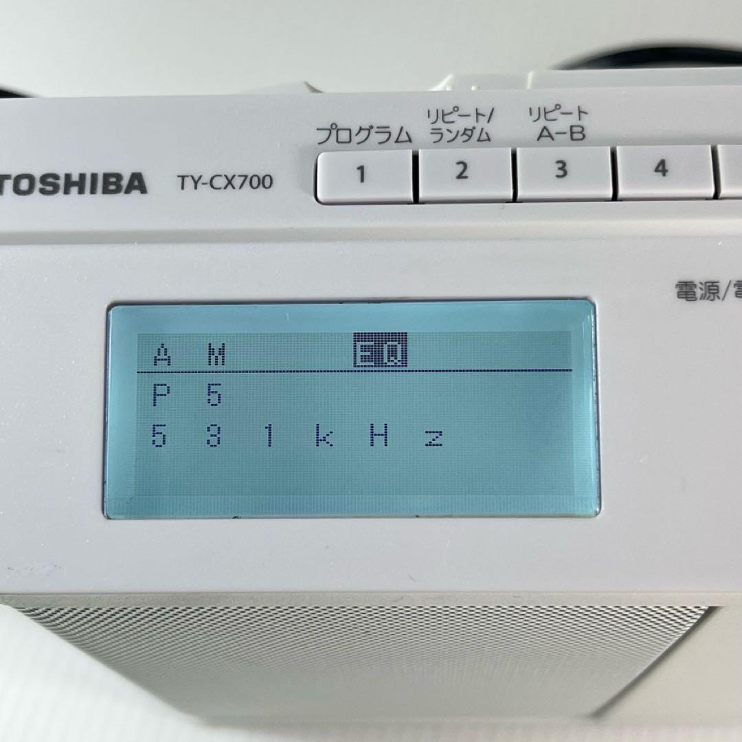 東芝SD/USB/CDラジオ TY-CX700 リモコン付き 中古品
