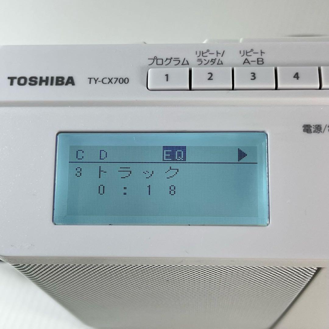 東芝SD/USB/CDラジオ TY-CX700 リモコン付き 中古品