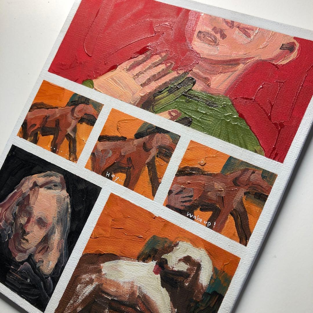 2022年制作 油彩『Last night’s dream』