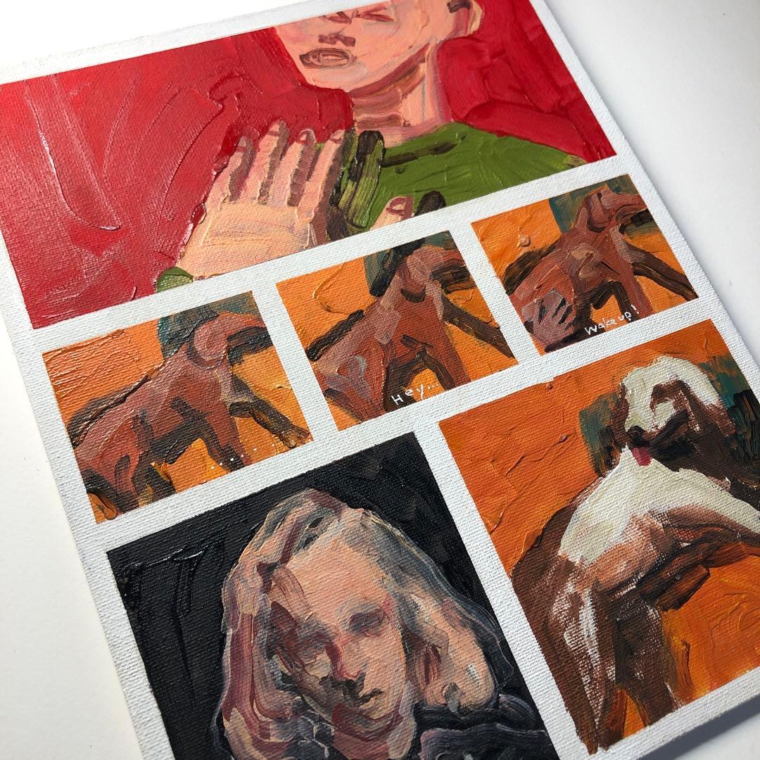 2022年制作 油彩『Last night’s dream』