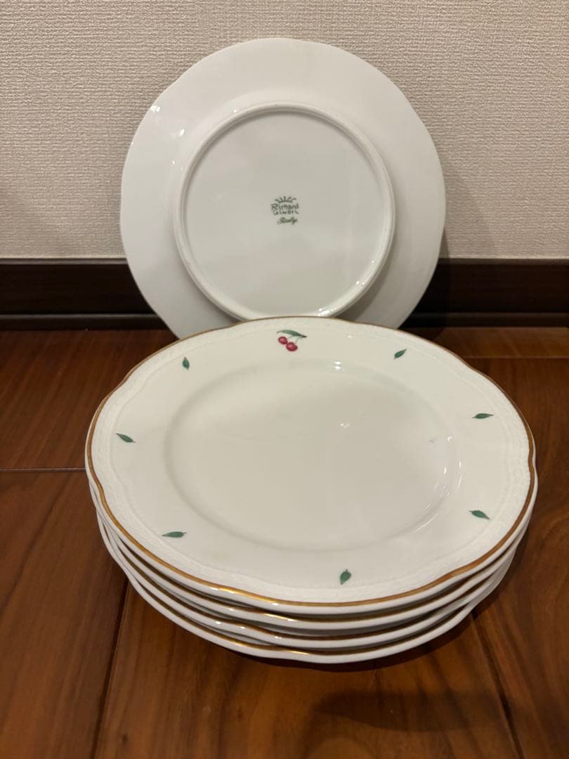 リチャードジノリ　ボンジョルノチェリー　皿5枚セット　20cm