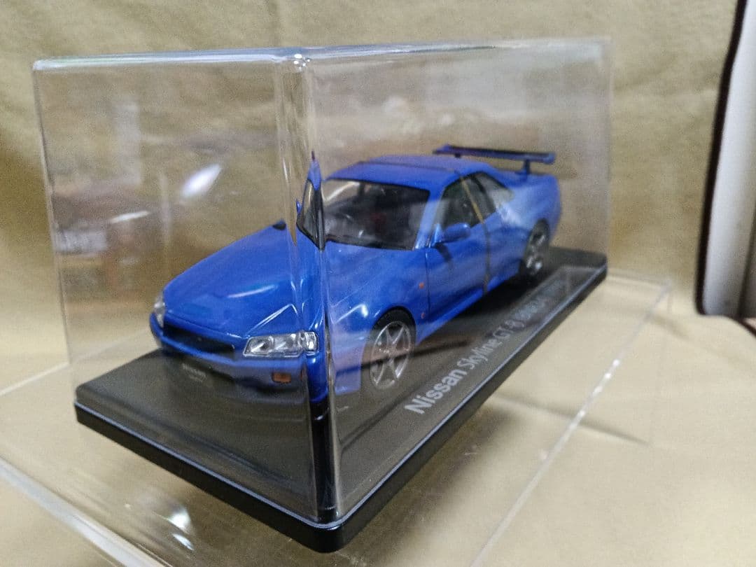 新品クリアケース1/24スカイラインGT-R（BNR34）美品