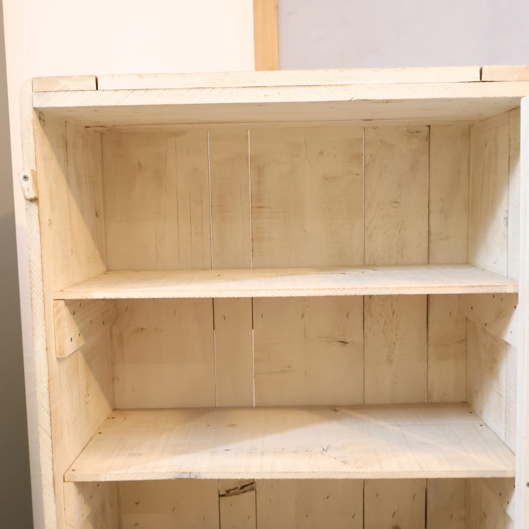 温故知新 古家具 ガラス戸棚 シェルフ 飾り棚 キュリオケース ヴィンテージ