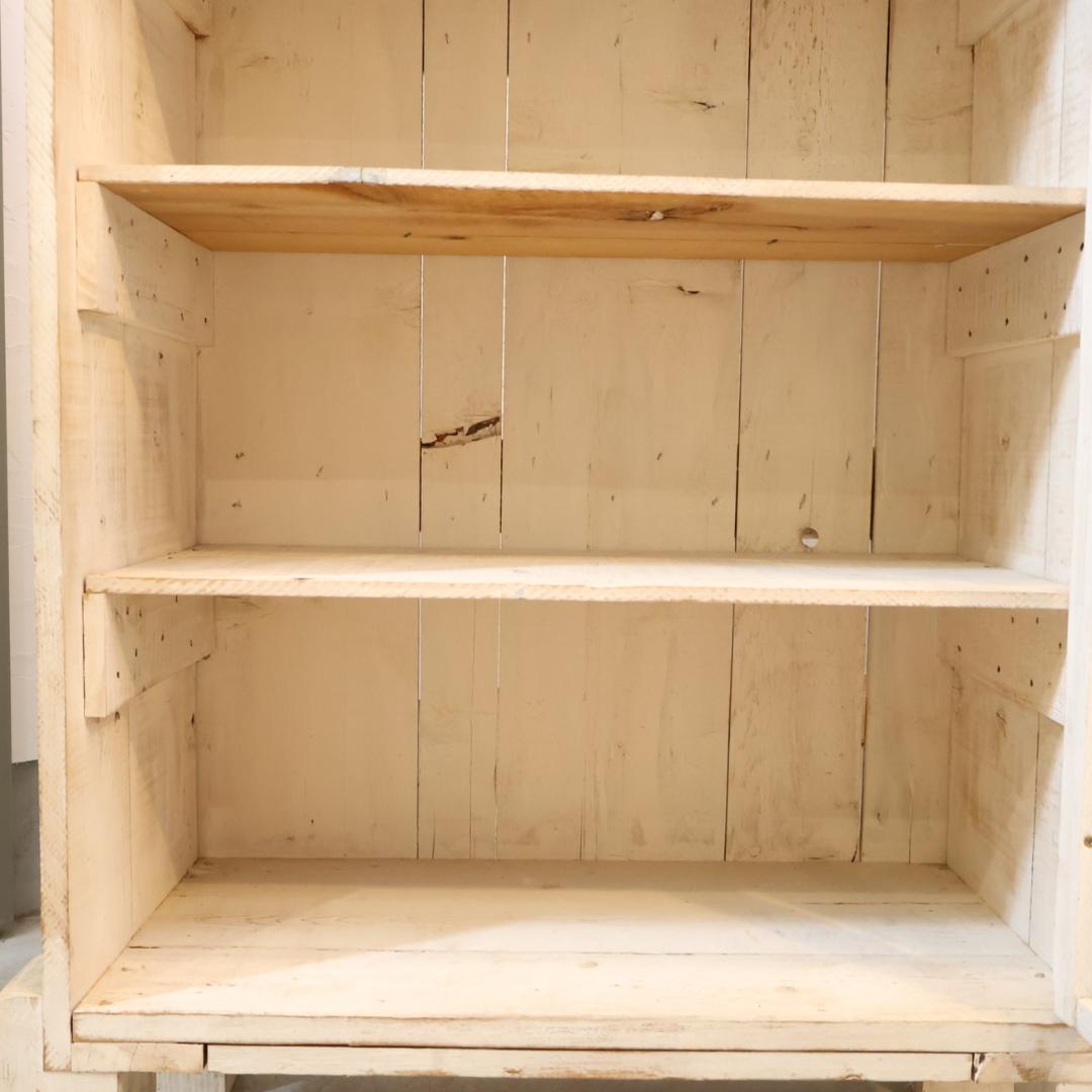 温故知新 古家具 ガラス戸棚 シェルフ 飾り棚 キュリオケース ヴィンテージ