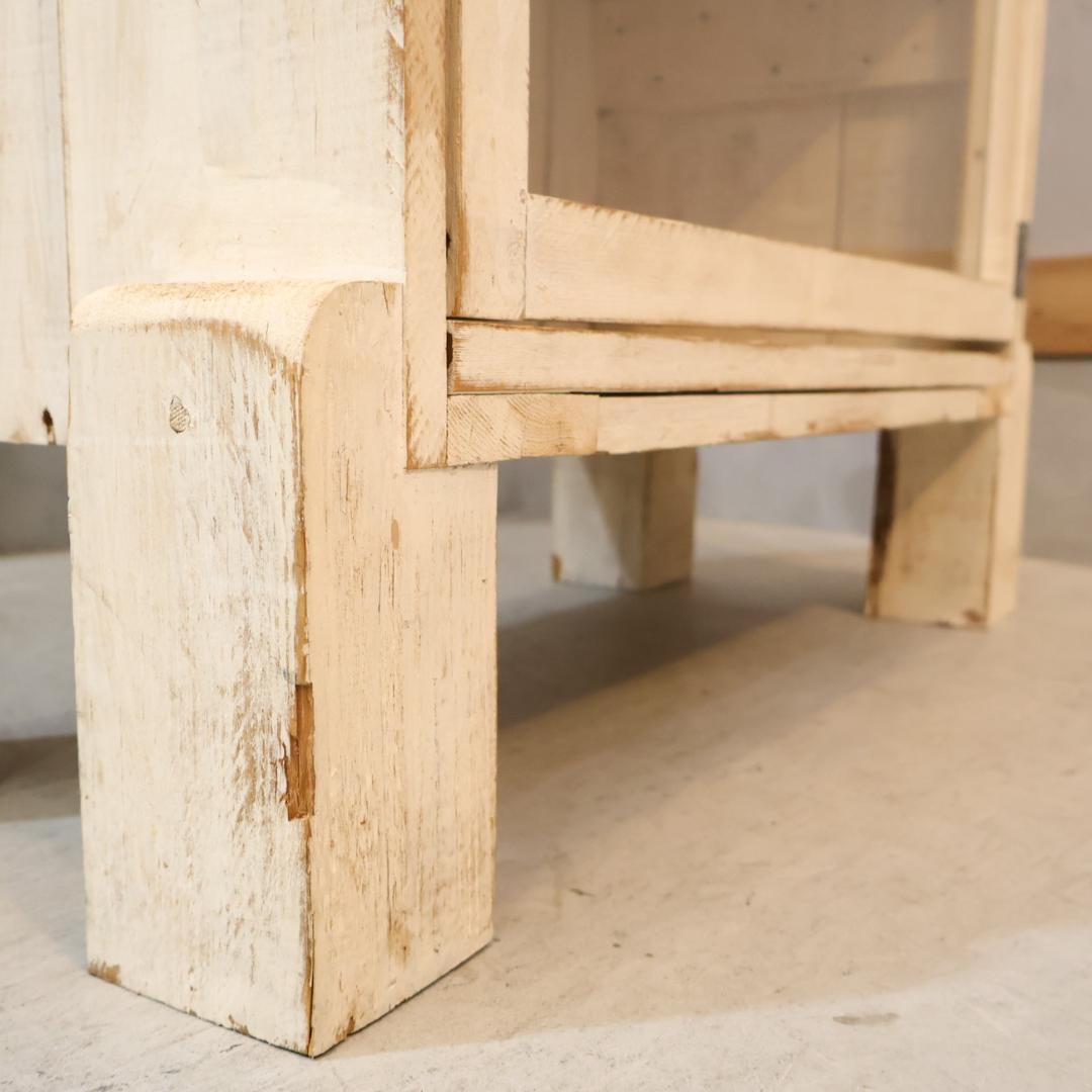 温故知新 古家具 ガラス戸棚 シェルフ 飾り棚 キュリオケース ヴィンテージ