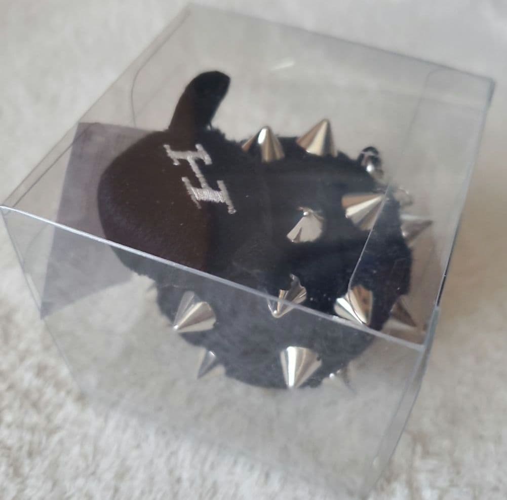 羊文学　ひつじちゃん　スタッズ　ぬいぐるみキーホルダーprickly BLACK