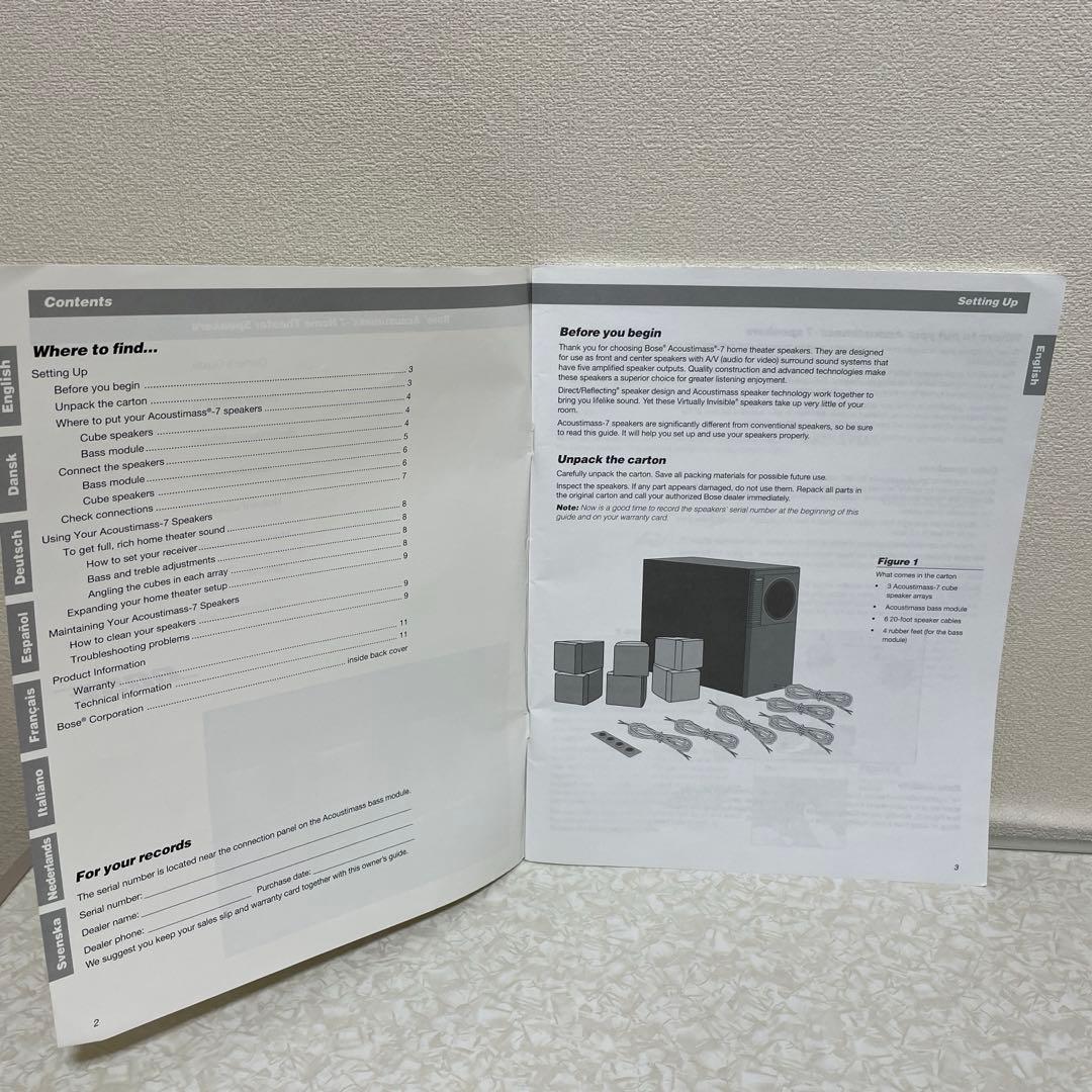 Bose ホームシアタースピーカーセット