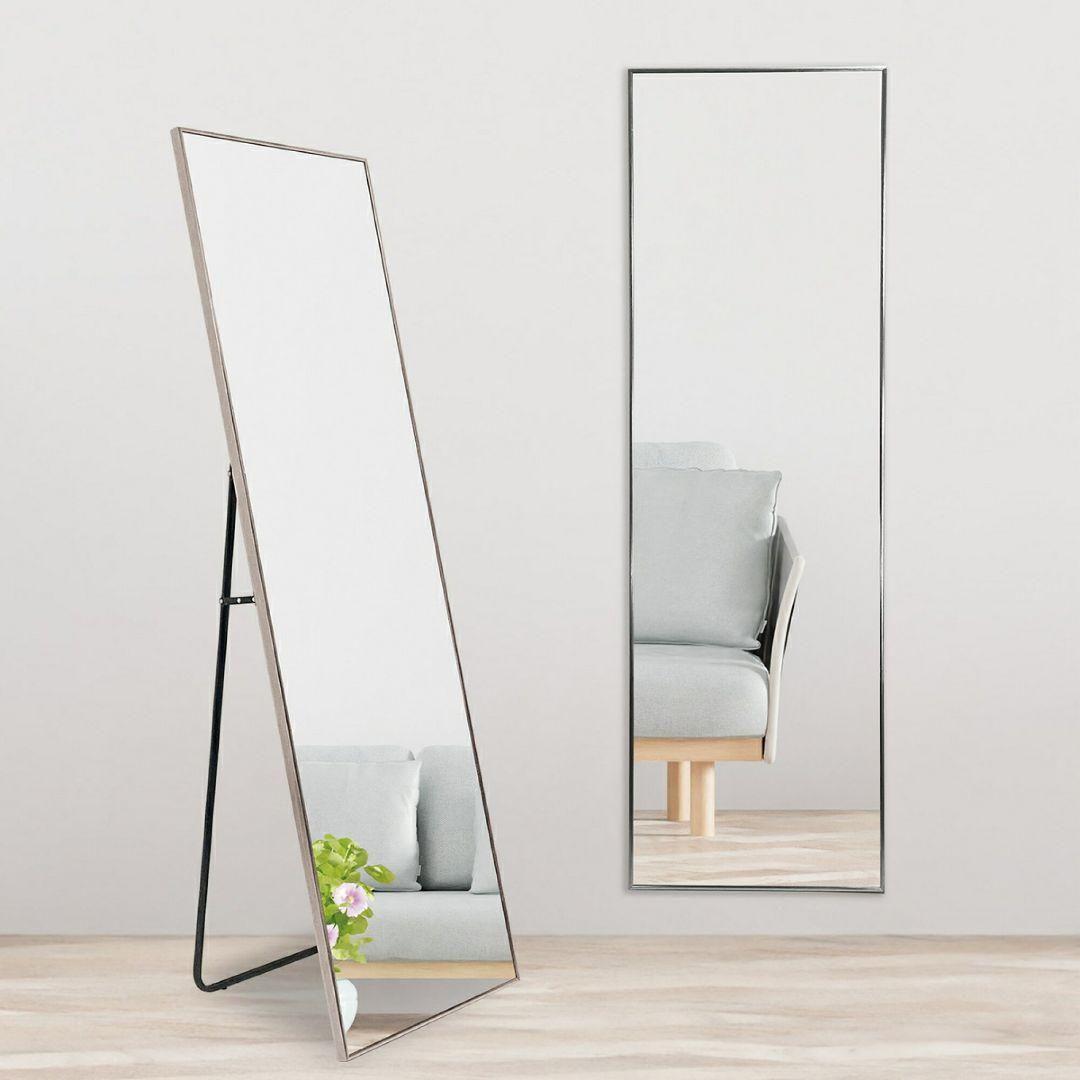 スタンド ミラー 全身鏡 160cmx50cm ゴールド 1424