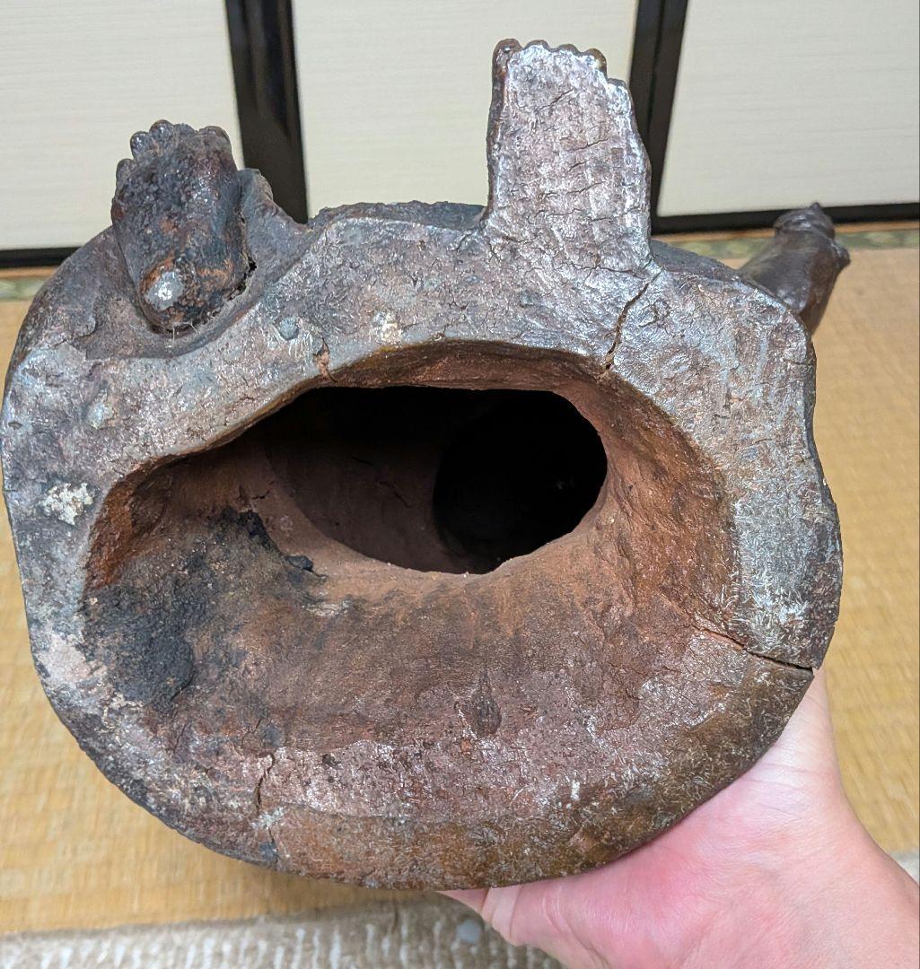 明治～昭和初期 一木作 備前焼 踊る娘像 扇子 陶像 百姓 農家 舞妓 舞姫