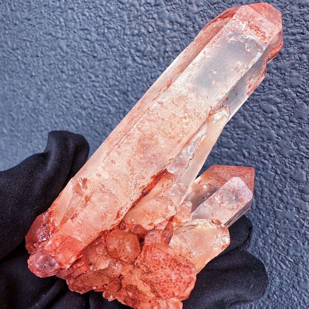 希少❗️高品質❗️ピンク♡ヒマラヤ水晶クラスター☆キラキラ超強いパワー水晶A1360