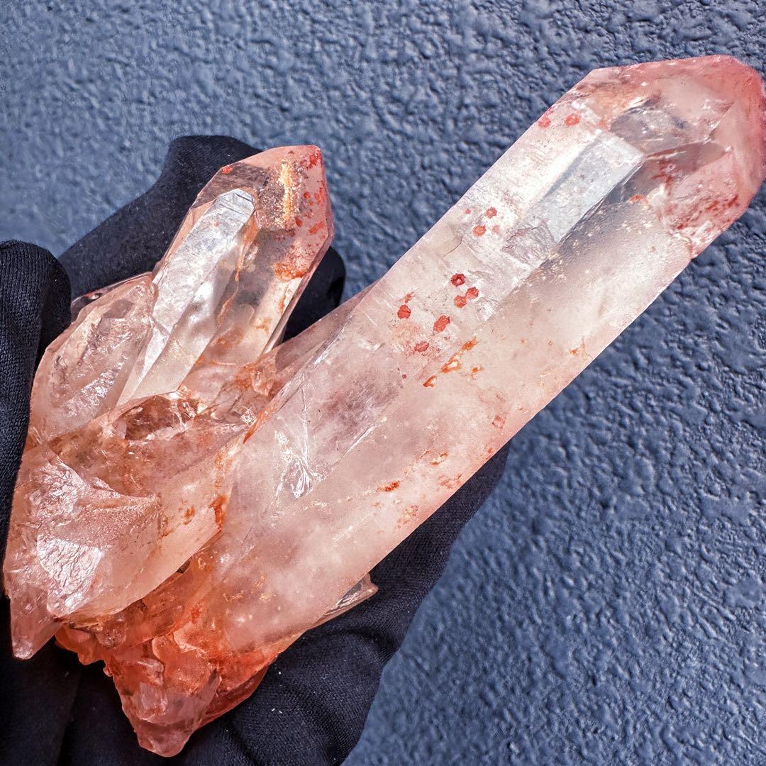 希少❗️高品質❗️ピンク♡ヒマラヤ水晶クラスター☆キラキラ超強いパワー水晶A1360