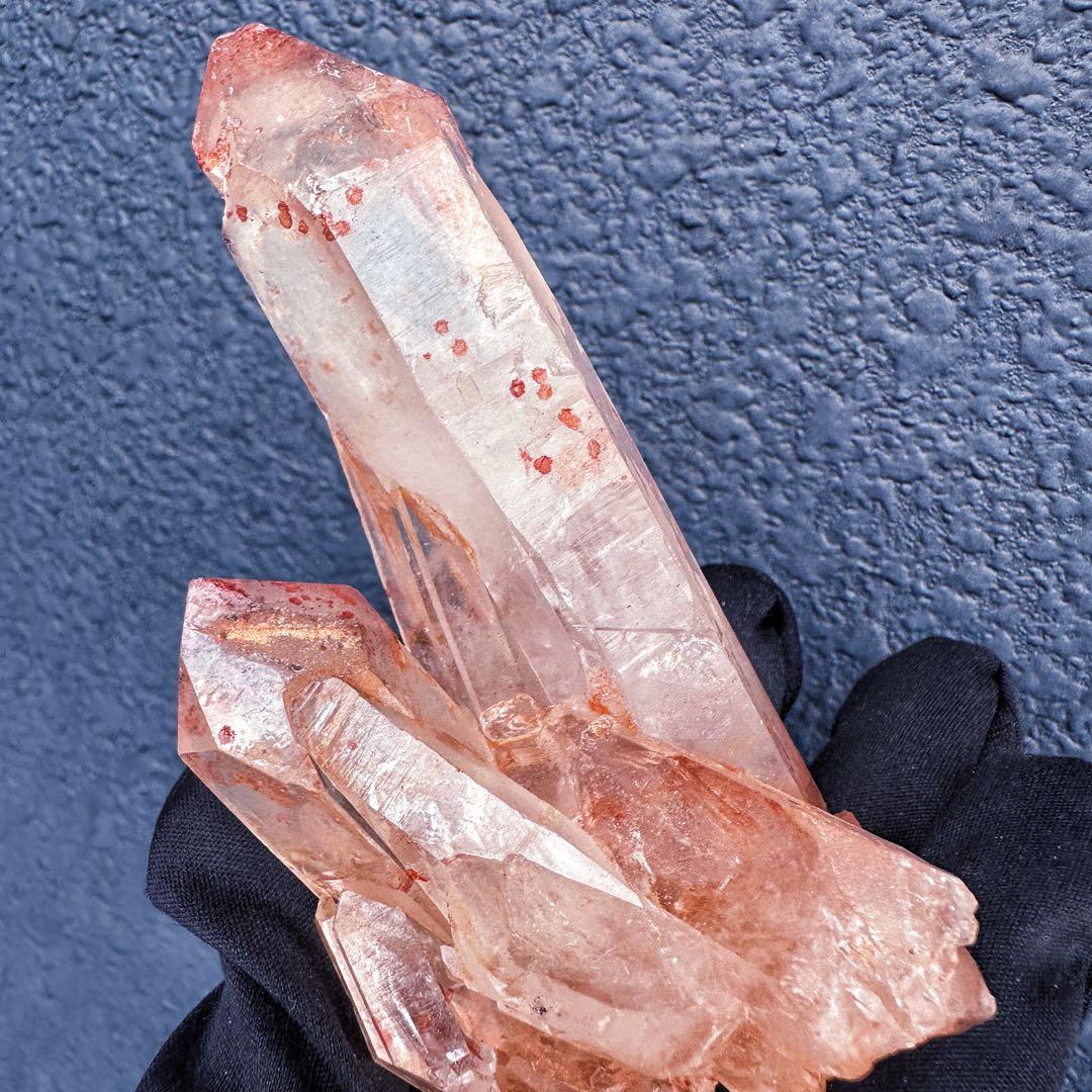 希少❗️高品質❗️ピンク♡ヒマラヤ水晶クラスター☆キラキラ超強いパワー水晶A1360