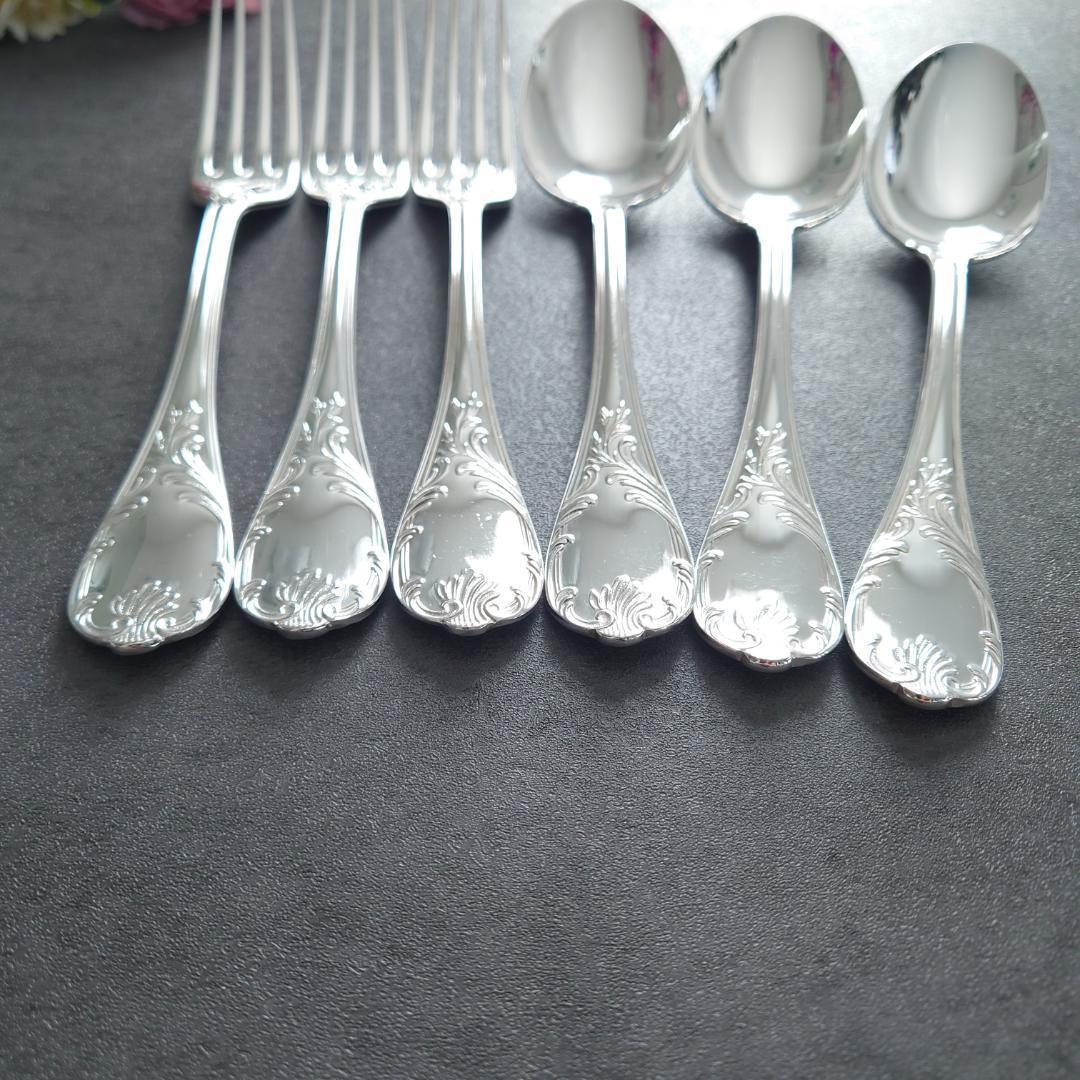 希少 美品 クリストフル マルリー スタンダード フォーク スプーン 6点