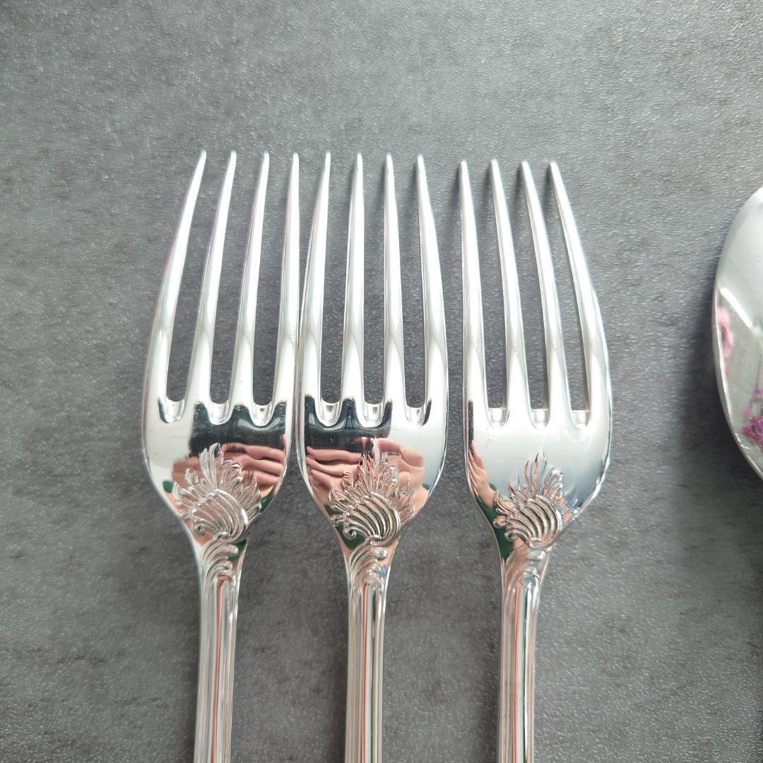 希少 美品 クリストフル マルリー スタンダード フォーク スプーン 6点